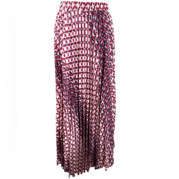 ANTHROPOLOGIE MAEVE Geometric Print
Pleated Midi Skirt, Size M. - Picture 5 of 15